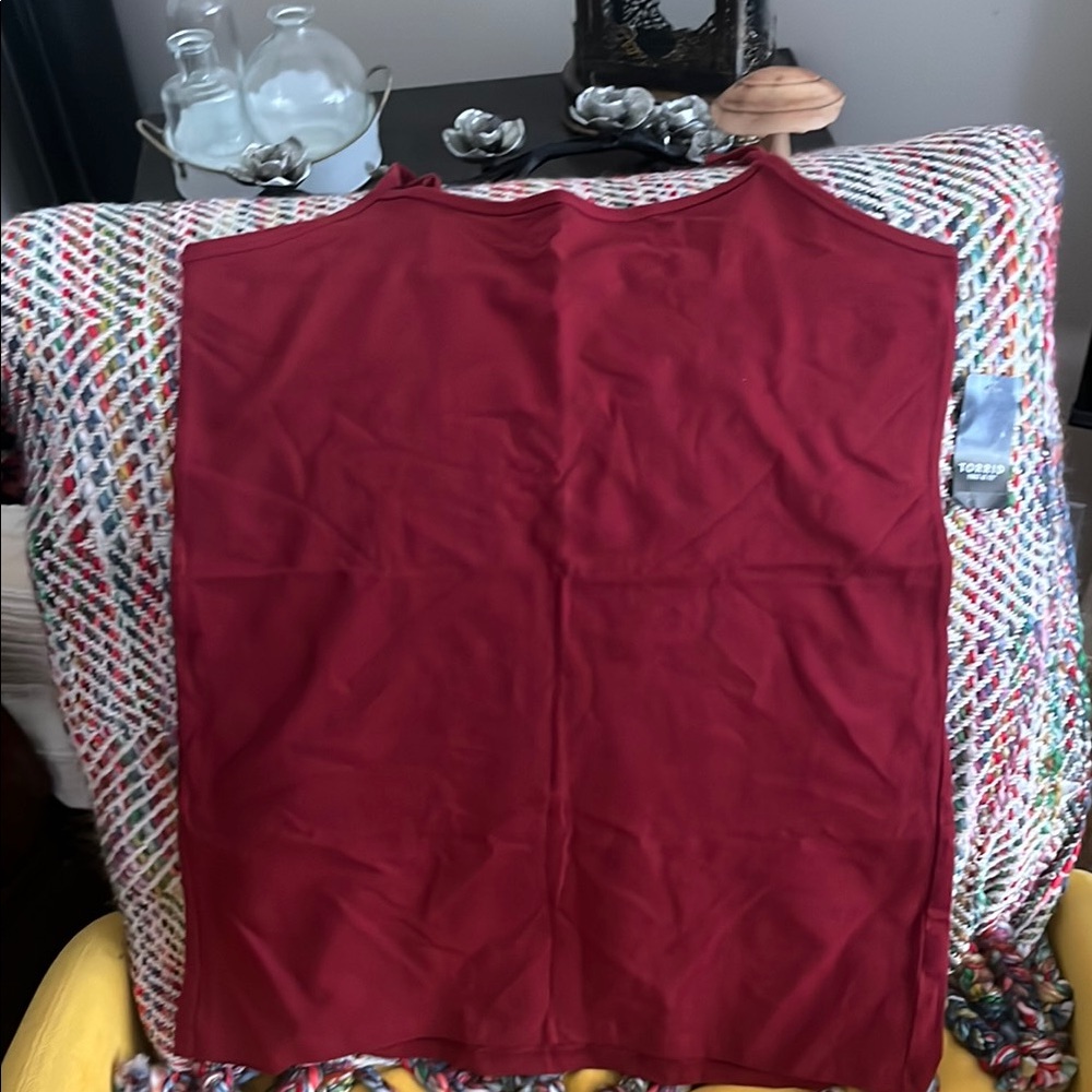 Torrid Deep Red Sleeveless Top